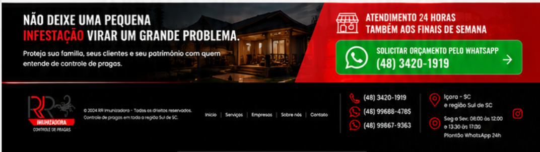 RR Imunizadora — Controle de Pragas